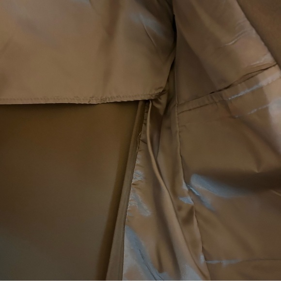 Vintage Tan Suede-Look Blazer Men’s Size 42 Classic Patch Pocket Jacket - Picture 8 of 12